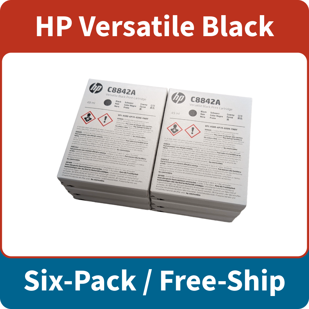 HP Versatile Black C8842A - Six Pack