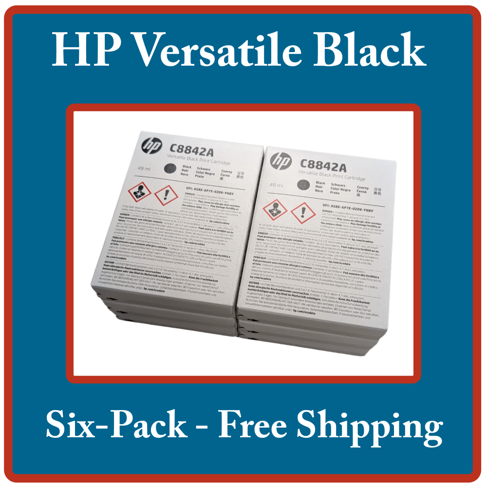 HP Versatile Black C8842A - Six Pack